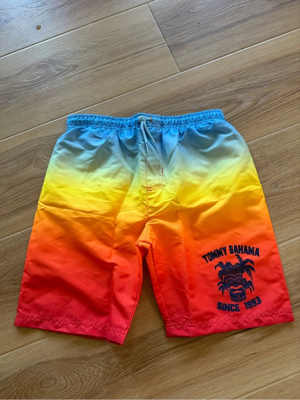 Tommy Bahama Kids Orange & Red Gradient Rashguard Swim Set NWT BOYS 14/16